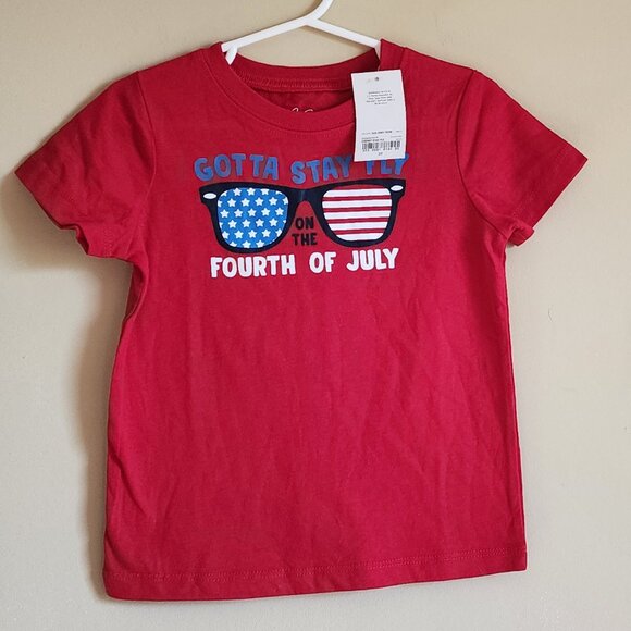 City Streets - T-Shirt "Gotta Stay Fly On The Fourth Of July" Size 3T NWT - Picture 1 of 5
